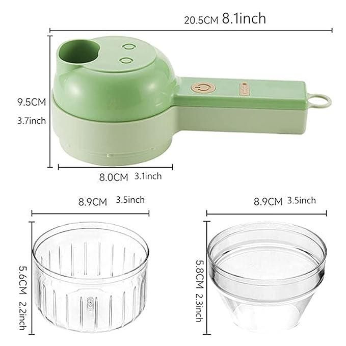 4-in-1 Electric Vegetable Cutter Set