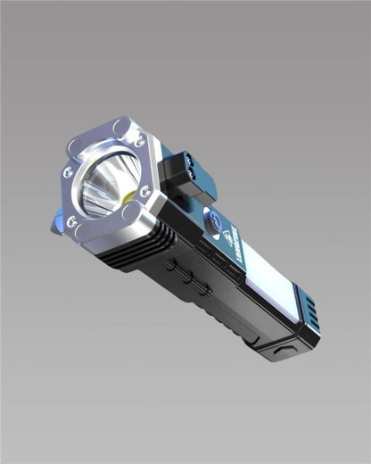 Portable Rechargeable LED Flashlight – High Power Torch with Zoom & USB Charging