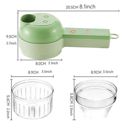 4-in-1 Electric Vegetable Cutter Set