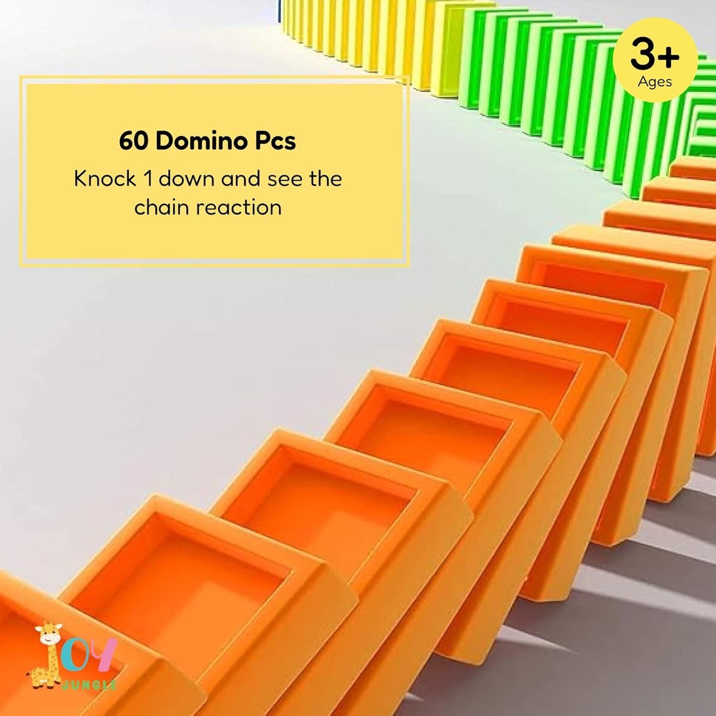 Self-Loading Domino Train Toy
