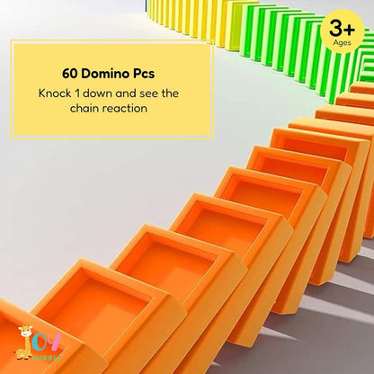 Self-Loading Domino Train Toy