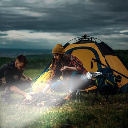 Portable Rechargeable LED Flashlight – High Power Torch with Zoom & USB Charging