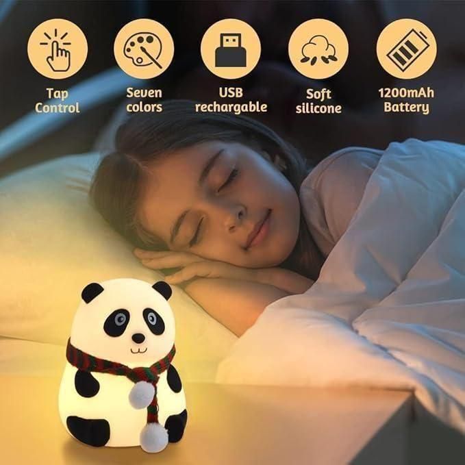 Rechargeable Cuddly Panda LED Bedside Lamp