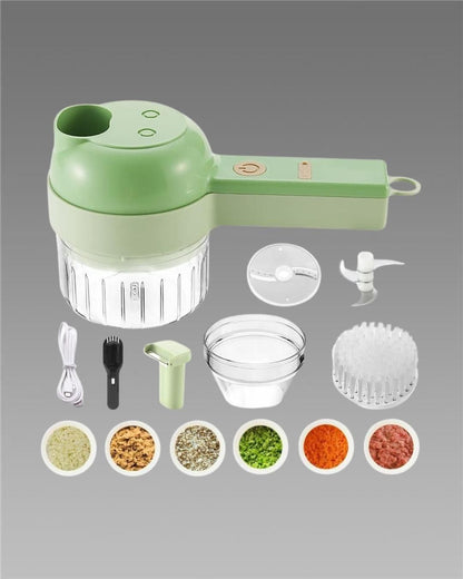 4-in-1 Electric Vegetable Cutter Set