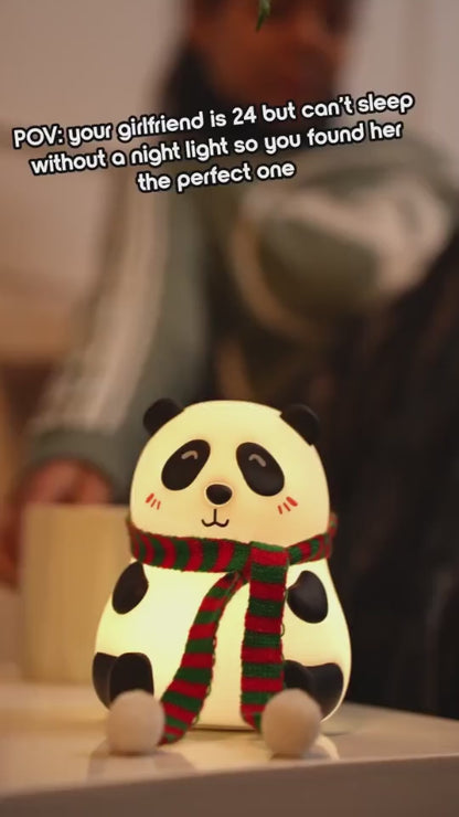 Rechargeable Cuddly Panda LED Bedside Lamp