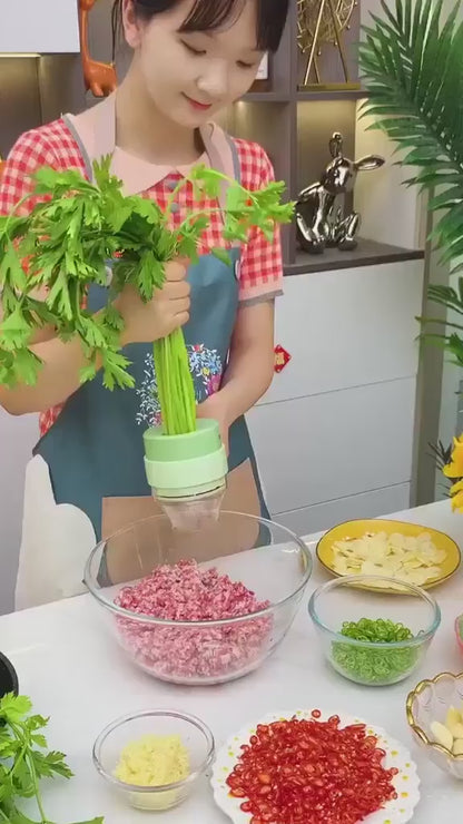 4-in-1 Electric Vegetable Cutter Set
